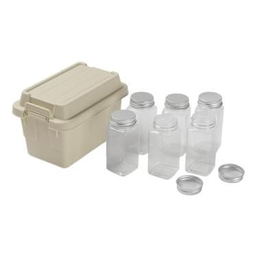 Imagem de Frascos Para Temperos | Frasco Portátil Para Condimentos E Molhos Com Estojo | Frascos Vazios | para Caminhadas Senderismo Cozinha Assar Viagens ao Ar Livre Churrasco