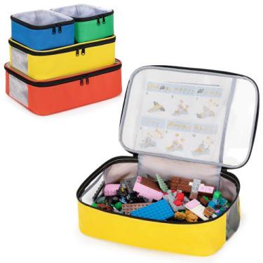 Imagem de Bolsa organizadora de armazenamento de brinquedos Rexmica para Lego Br