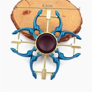 Imagem de Brinquedo Fidget Hand Spinner Finger Focus para adultos de metal color