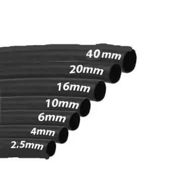 Imagem de Kit espaguete termo-retrátil 2,5mm até 40mm (1mt de cada) - SIBRATEC