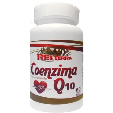 Imagem de Coenzima Q10 COQ 10 Ubiquinona  Vitamina E - 60 Capsulas - Rei Terra  