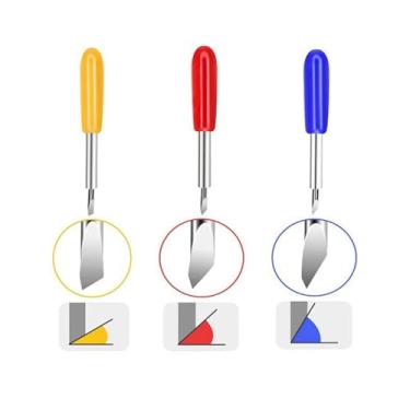 Imagem de 6 Pçs Lâmina Faca 30° 45° 60° (2 Cada) Plotter de Recorte para Vários Modelos