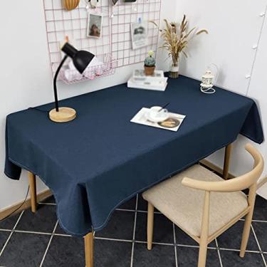 Imagem de Toalha de mesa de cor pura toalha de mesa de centro toalha de mesa retangular toalha de mesa impermeável decoração de festa toalha de mesa (cor: 23 especificações: 100 * 160 cm)