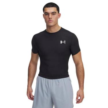 Imagem de Camiseta de Treino Under Armour Heatgear Masculina M Preto-Masculino