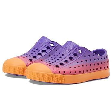 Imagem de Native Shoes Tênis infantil Jefferson Slip-On, Ultra Violeta/Laranja Damasco/Ultra Dazzle Ombre, 17