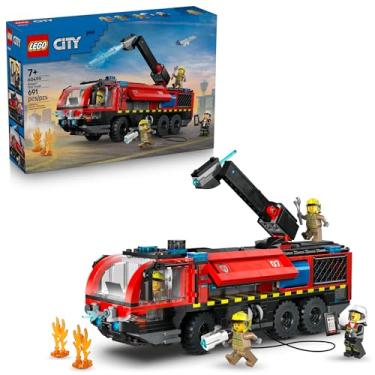 Imagem de LEGO City Caminhão dos Bombeiros do Aeroporto; Conjunto de Construção de Caminhão 60499