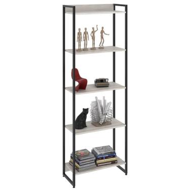 Imagem de Estante Livreiro Dynamica Industrial 60cm 5 Prateleiras C08 Snow - Mpozenato
