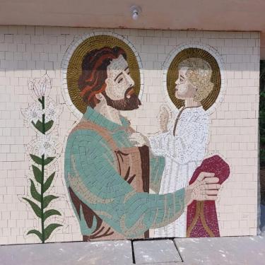 Imagem de Mosaico De São José E O Menino Jesus