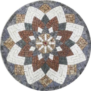 Imagem de Mandala Indiana Piso Mosaico árabe Tamanho 100cm