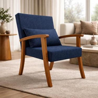 Imagem de Kit 2 Poltronas Jade Linho Premium Escritório Recepção Sala De Estar D