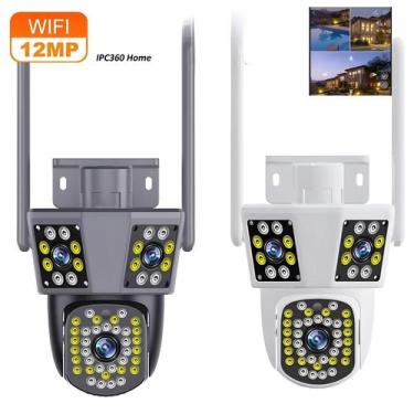 Imagem de Câmera Externa WiFi 6K 12MP Com Zoom 8X, Rastreamento De Movimento Por