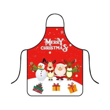 Imagem de Avental De Natal Impermeável Festivo, Divertido Para Cozinha E Decoraç