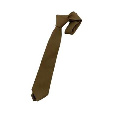 Imagem de Café listrado Tie-Free impresso Brown Tie para meninas, estilo univers