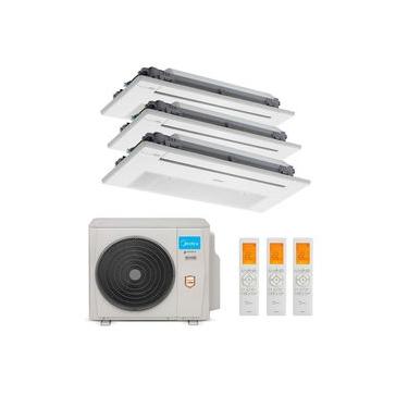Imagem de Ar Condicionado Multi-split Inverter 36.000 Btu Cassete 1 via (2x Evap 12.000 + 1x Evap 18.000) QF 220v R-410 38MBMBA18M