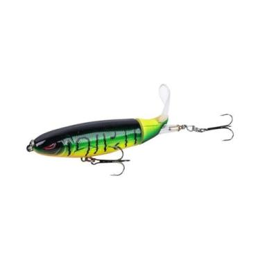 Imagem de Isca De Pesca Goture Whopper Popper Topwater Com Cauda Rotativa, 10cm,