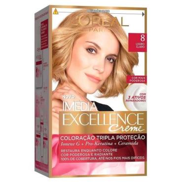 Imagem de Tintura Imédia Excellence 8 Louro Claro 47g - Loréal Imédia