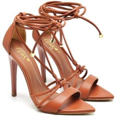 Imagem de Sandália Salto Alto em Couro Blush Ella's-Feminino