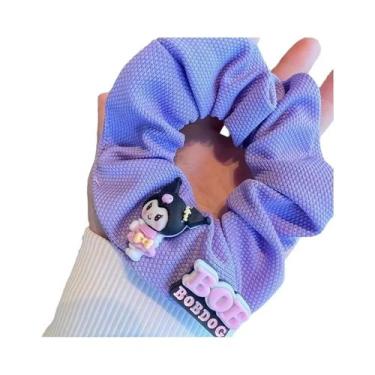 Imagem de Conjunto De Faixas De Cabelo Kawaii Sanrio Kuromi Para Meninas, 4 Peça