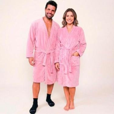 Imagem de Roupão Adulto Benévola Premium Antialérgico Unissex Confortável Macio Luxo Frio Quentinho Original-Unissex