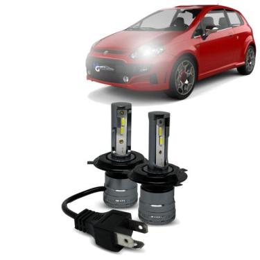 Imagem de Kit Par Super Led Mini Rayx Punto 08 À 12 Farol Alto Baixo Milha