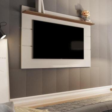 Imagem de Painel Para TV 70" Vivare New 1.8 - Off White com Freijó - Germai - Ge