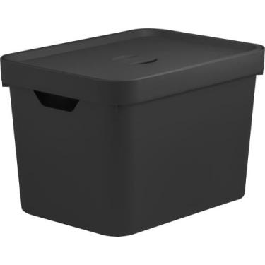 Imagem de Caixa Organizadora Cube 18L OU - Martiplast, Preto