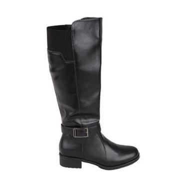 Imagem de Bota mooncity 72113 cano alto, Preto, 36