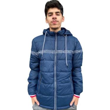 Imagem de Jaqueta Masculina Bobo Jaco Gangster Luxo Premium Motoboy, M, Azul, Ma