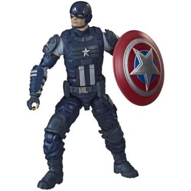 Imagem de Boneco Articulado Marvel Legends Capitão América Wave Gamerverse BAF A