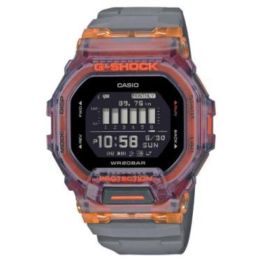 Imagem de Relógio G-Shock GBD-200SM-1A5DR Cinza/Laranja, Cinza Claro