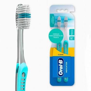 Imagem de Kit escova dental oral-b indicator plus macia 40 c/ 2 unidades - Oral 