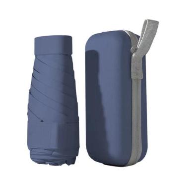 Imagem de Guarda-chuva Compacto Mini Para Mulheres, Leve, 5 Dobras, Proteção Con