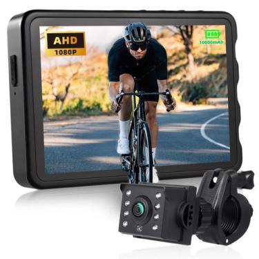Imagem de Câmera para Bicicleta Fitense 5" 1080P HD 10000mAh com rotação de 360