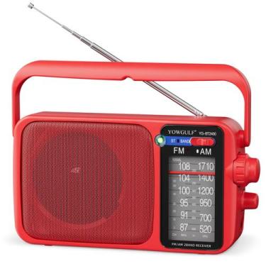 Imagem de Rádio portátil YOWGULF YG-BT2400 AM/FM com Bluetooth