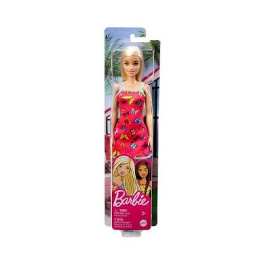 Imagem de Boneca Barbie Fashion Básica Vestido Borboletas HBV05 Mattel