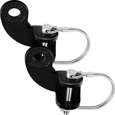 Imagem de 2 conjuntos de adaptador de acoplador de bicicleta de reboque engate de engate de bicicleta adaptador de reposição conector de reboque de bicicleta engate compatível com reboques Burley