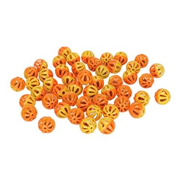 Imagem de Zerodis 50 bolas de sino de gato, brinquedo de plástico de cor aleatória para bater, perseguir e caçar, brinquedo interativo para gatos reduz a solidão mental e fisicamente saudável