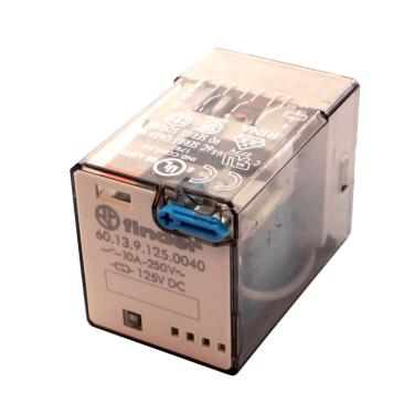 Imagem de Rele Undecal Fix. Base 3Reversíveis 125VDC + BASE 90.21 Ref.60.13.9.125.0040 - Finder Finder