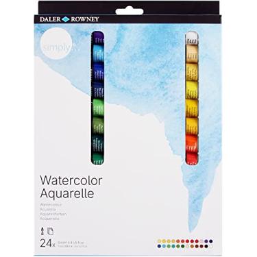 Imagem de DALER ROWNEY Simply, Tinta Aquarela Bisnagas de 12ml, 24 Cores