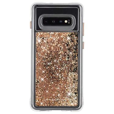 Imagem de Case-Mate - Cachoeira - Capa com glitter líquido para Samsung Galaxy S10 - Dourada
