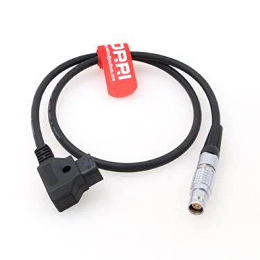 Imagem de Cabo de alimentação de 4 pinos para D DRRI de ângulo direito para montagem Canon C100 C300 C500 MarkII e V, C 4pin-Dtap