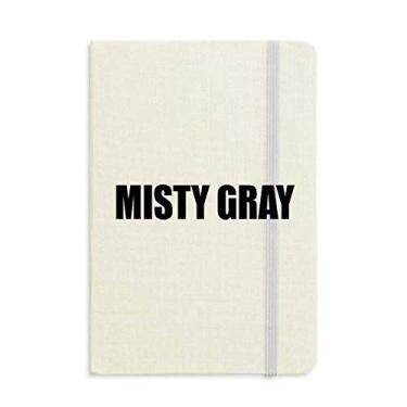 Imagem de Caderno de cor cinza enevoado capa dura diário clássico A5 presente
