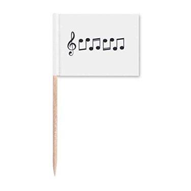 Imagem de Marcadores de palito de dente de continuidade musical de alta minuto para decoração de festa
