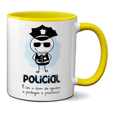 Imagem de Caneca Policial É Ter O Dom De Ajudar e Proteger O Próximo (Amarela)
