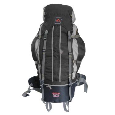 Imagem de 0092 - MOCHILA DE 92 LTS. CRAMPON 92 - TRILHAS & RUMOS, CINZA COM PRETO