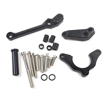 Imagem de FINMOKAL Para KAWASAKI Z900 2017-2019 Kit de montagem de suporte CNC estabilizador de amortecedor de direção