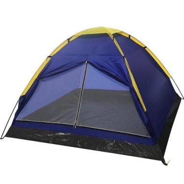 Imagem de Barraca Importway Camping 4 Pessoas Azul - Iwbc4p