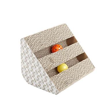 Imagem de Cicilin Arranhador de gato, divertido de gato, arranhador, cartão, brinquedo de garra de gato com erva de gato