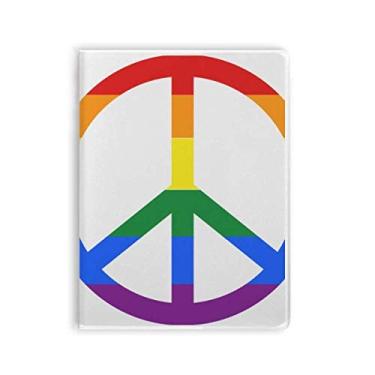 Imagem de Diário de capa macia arco-íris gay lésbica anti-guerra LGBT