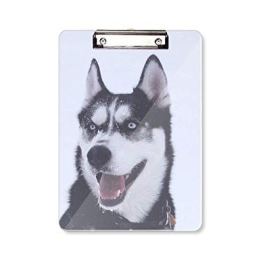 Imagem de Placa de apoio para quadro de prancheta Big Dog Snow Husky A4